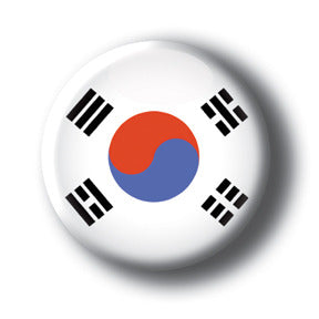 South Korea - Flags of The World Button/Magnet