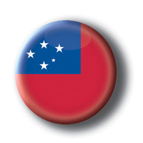 Samoa - Flags of The World Button/Magnet