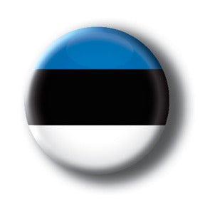 Estonia - Flags of The World Button/Magnet
