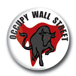 Occupy Wall Street - Stop the greed! Button/Magnet