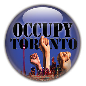 Occupy Toronto Custom Button Design