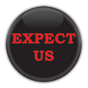 EXPECT US - Anonymous are the 99% - Button/Magnet