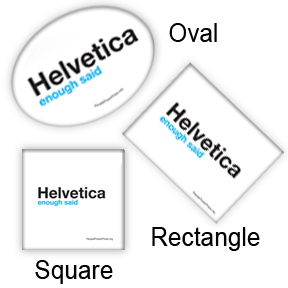 Helvetica custom button design