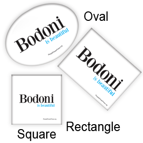 bodoni buttons