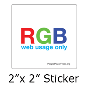 RGB Web Sticker Design