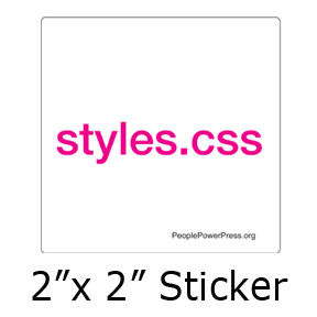 styles.css sticker design