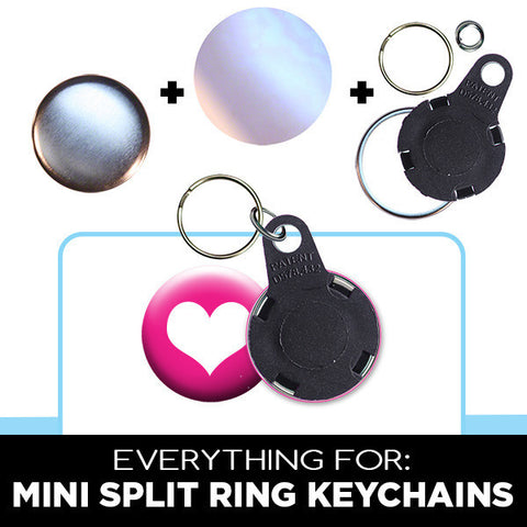 1 inch mini split ring keychain parts