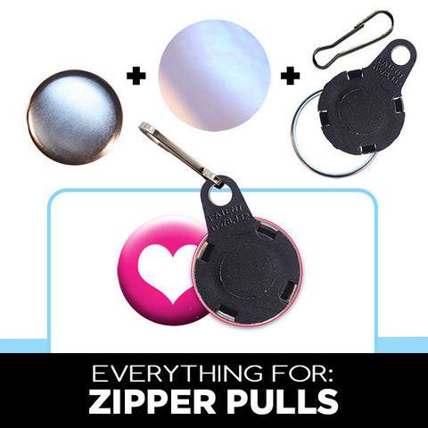1 inch button parts for zipper pulls