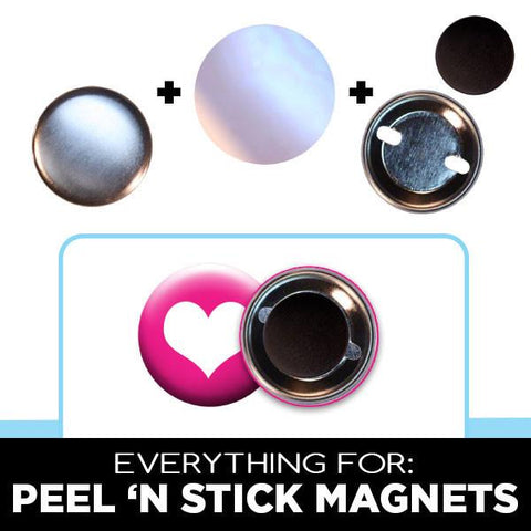 peel 'n stick magnets for 1-1/4 inch button machines