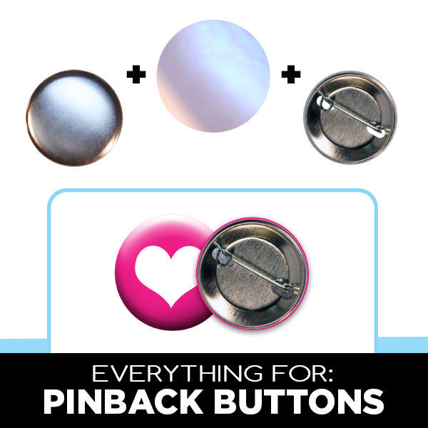 pinback button parts for 1-1/4" button makers