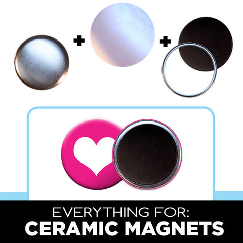 Ceramic Fridge Magnet Buttons