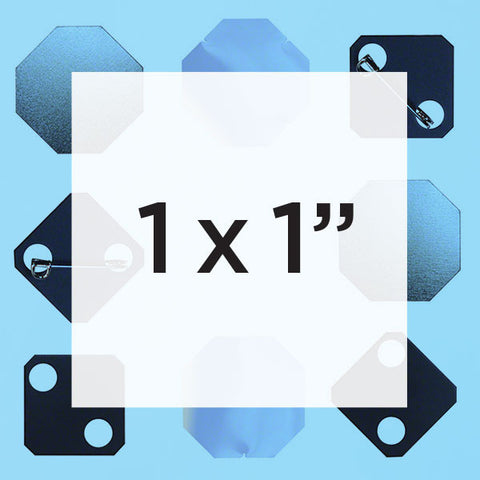 1 x 1 inch square button parts
