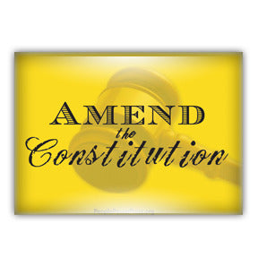 Amend The Constitution - Politcal Revolution Button/Magnet