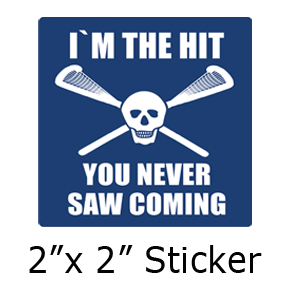 Lacrosse Sports Sticker Design