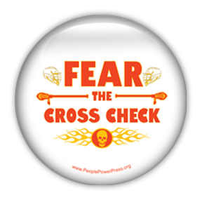 Fear The Cross Check "White" - Lacrosse/Sports
