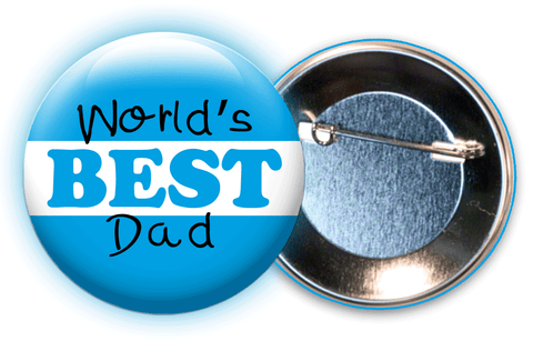 World's Best Dad - Father's Day Button