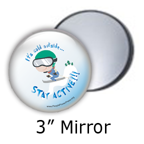 skiing mirror design