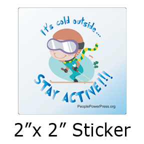 Skiing Sticker Design