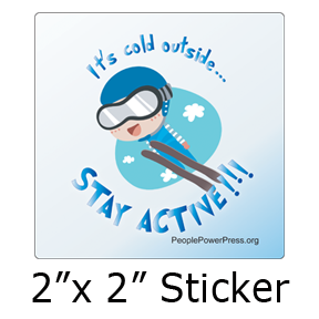 Ski Jump Sports Custom Sticker Design