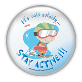slallom skiing sports button design