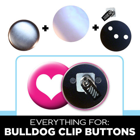 everything for 2 inch bulldog clip buttons