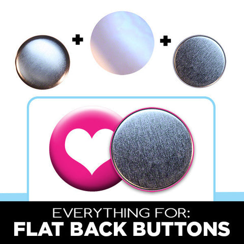 2-1/4" flat back buttons for game pieces and crafts