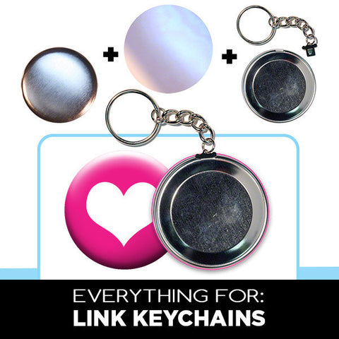 2.25 inch chain link keychain parts