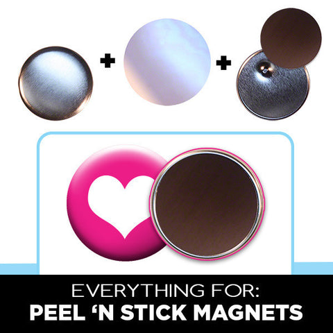 2.25 inch peel 'n stick magnets parts