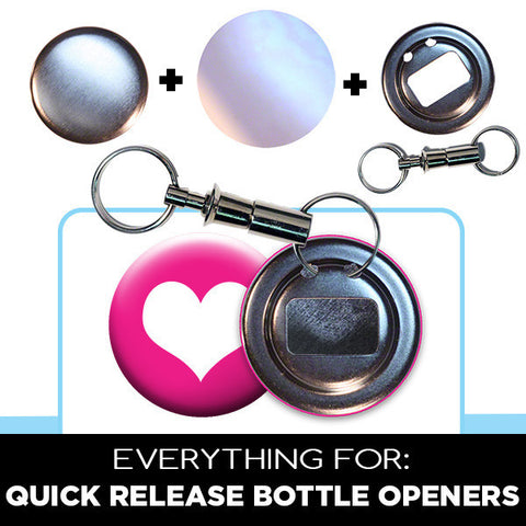 2.25" quick release bottle opener keychain, great bartender tool