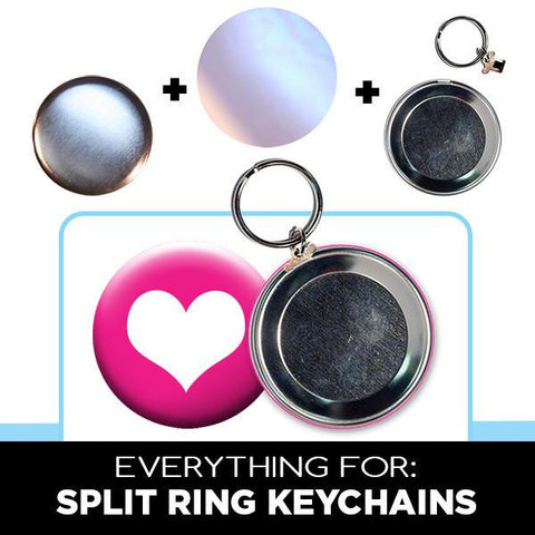 2.25 inch split ring keychain supplies