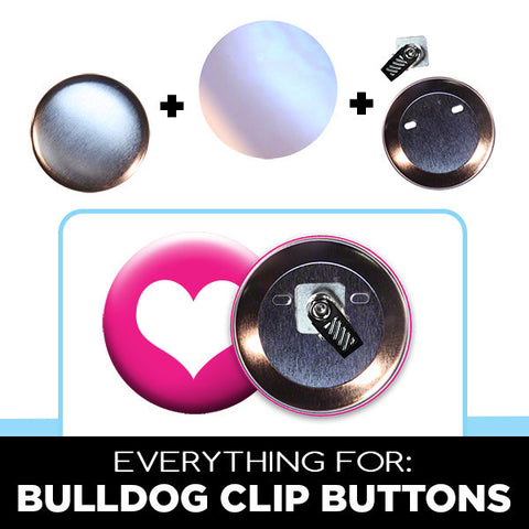2.5 inch bulldog clip buttons