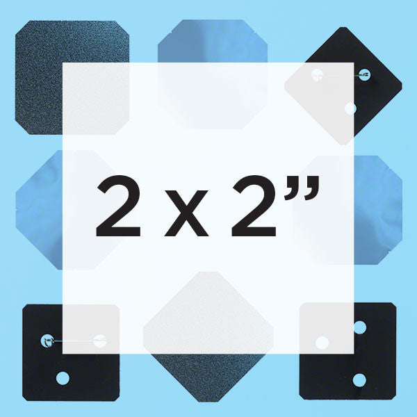 2 x 2 inch square button parts