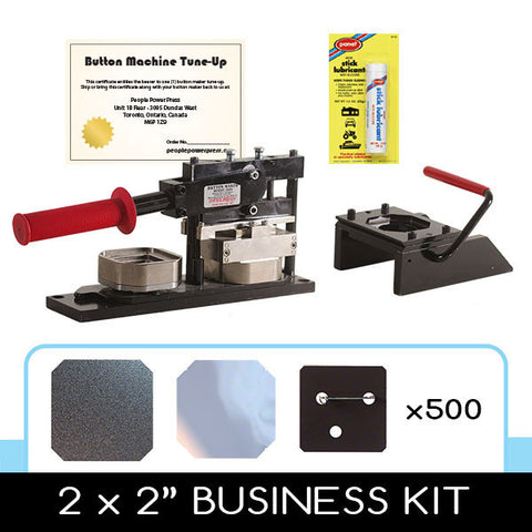 2 x 2 inch square button making professional kit