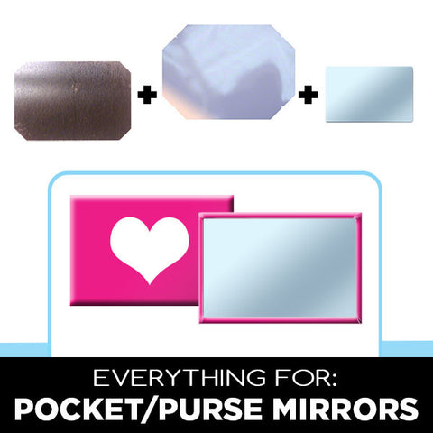 Parts for 2 x 3 inch rectangle button mirrors