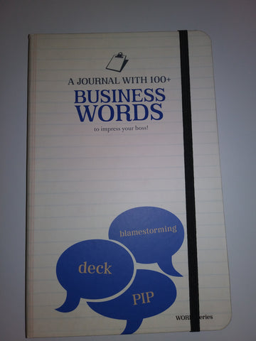 Business Words Defined in this hard-covered, lined-paper journal