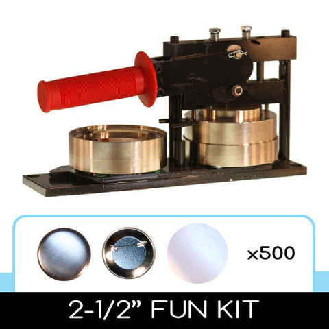 2-1/2" Standard Button Maker Machines and Start Up Kits