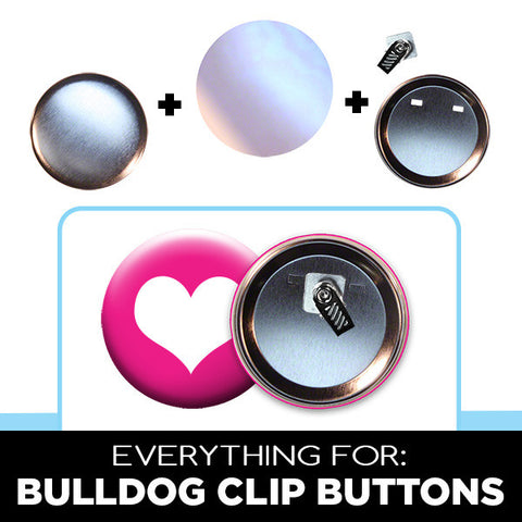 3 inch bulldog clip buttons