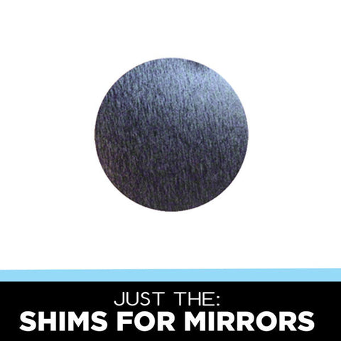 mirror shims for button making