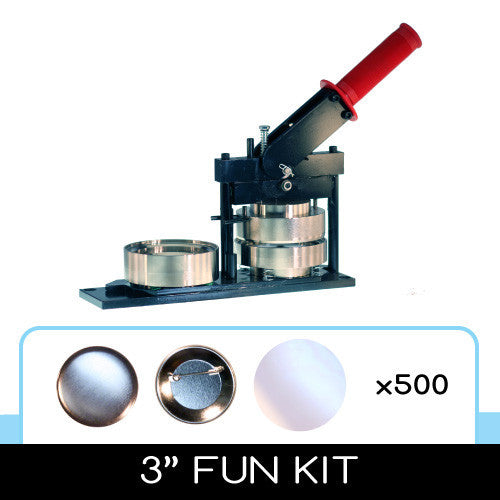 3 inch button fun kit