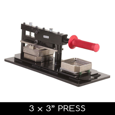 3 x 3 inch square standard parts button press