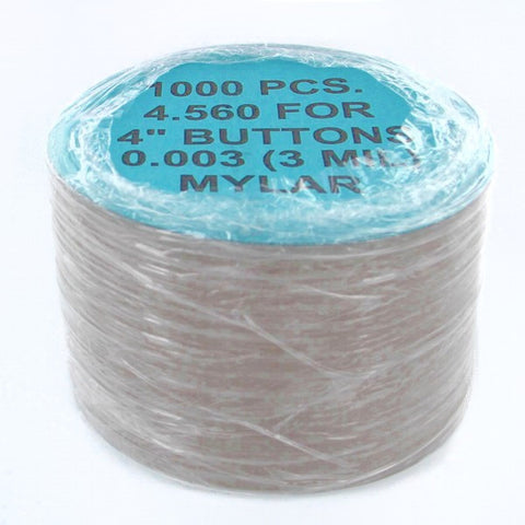 4 inch Mylar for button making