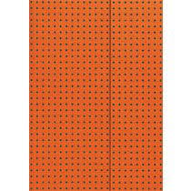 Orange on Grey Polka-Dot designed Journals with Magnetic Wrap Closure