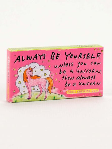 Unique gift gum, Always Be Yourself, Unicorn theme