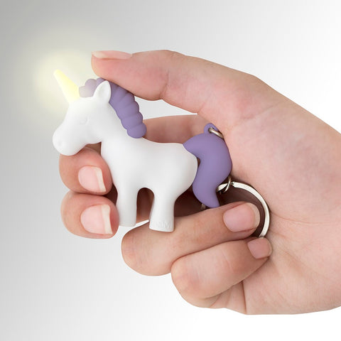 Unicorn Key Ring with Sound and Light