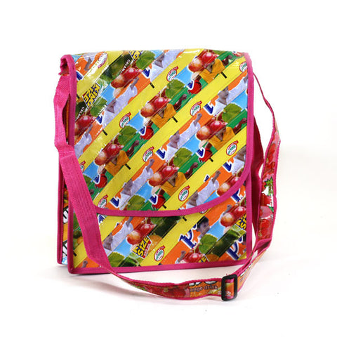 Upcycled Messenger Bags (Small) Basura Recycled Juice Bags