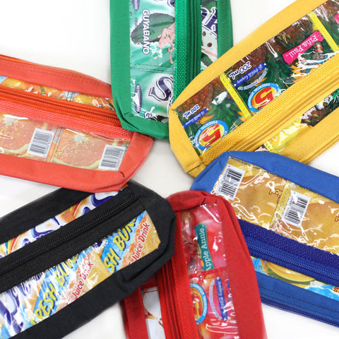 Upcycled Pencil Bag with Pocket Colour Options