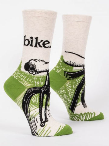 Women Bike Lovers Plush Crew Socks