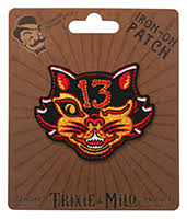Black Cat 13 Embroidered Patch