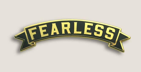 Banner "Fearless" Enamel Pin