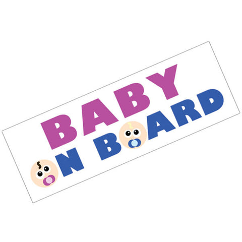 Vinyl Bumper Sticker Baby On Board